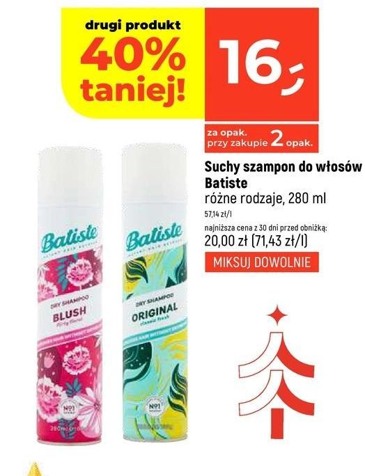 Suchy szampon blush Batiste dry shampoo promocja w Dealz