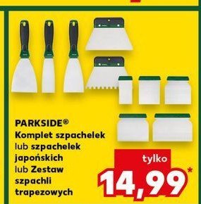 Zestaw szpachelek Parkside promocja