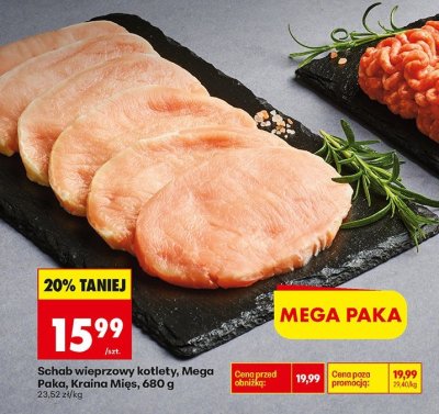 Mięso mielone z łopatki wieprzowej i wołowiny Kraina Mięs 400g promocja w Biedronka