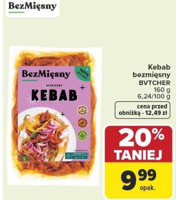 Kebab bezmięsny BVTCHER promocja w Carrefour