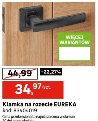 Klamka na rozecie EUREKA promocja w Leroy Merlin