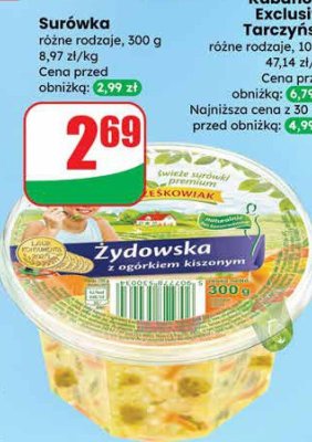 Surówka różne rodzaje promocja w Dino