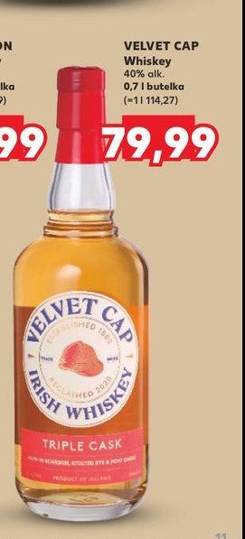 Whisky VELVET CAP promocja w Kaufland