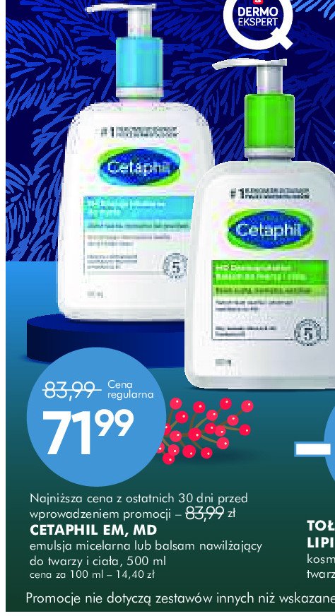 Balsam do twarzy i ciała Cetaphil md promocja w Super-Pharm