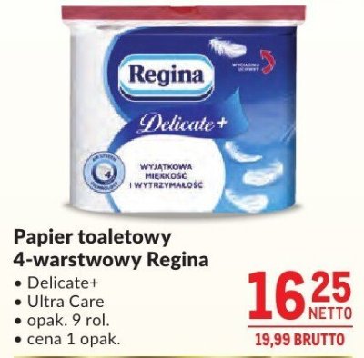 Papier toaletowy 4-warstwowy Regina Delicate+ promocja w Makro