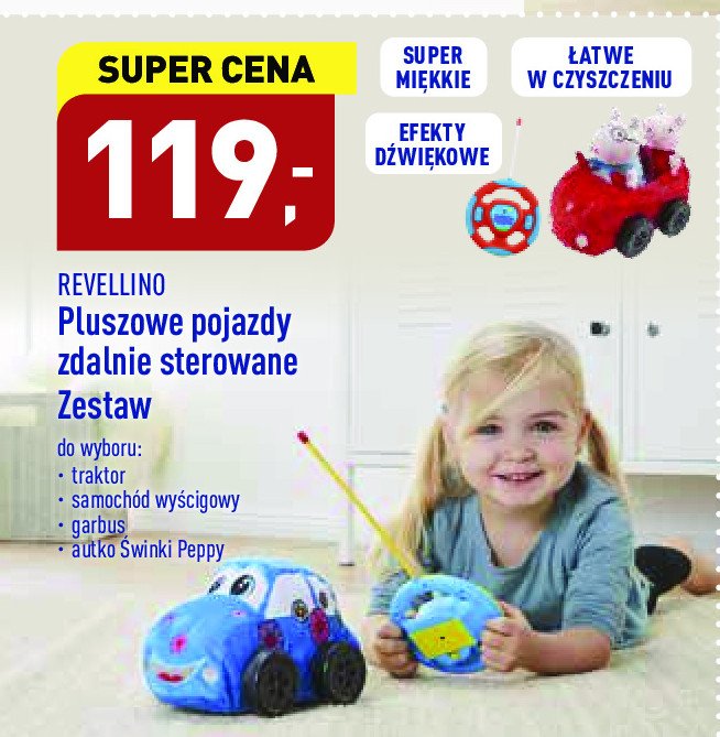 Pluszowy samochód garbus zdalnie sterowyany Revellino promocja