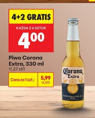 Piwo Corona Extra, 330 ml promocja w Biedronka
