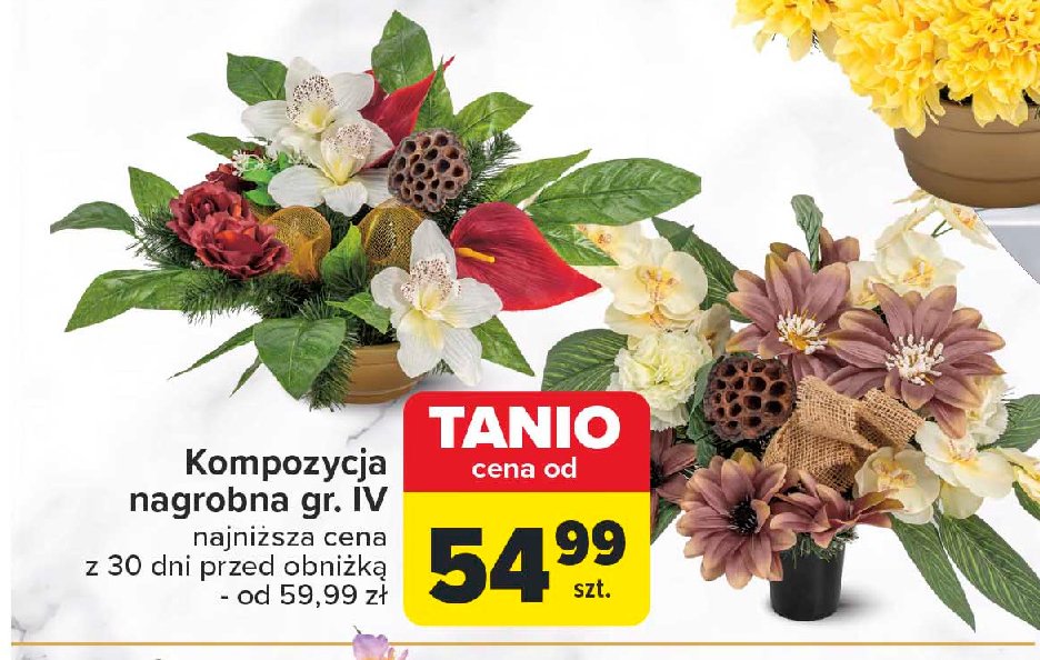 Kompozycja nagrobna w donicy gr. iv promocja