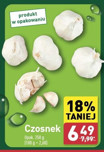 Czosnek promocja w Aldi