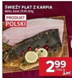 Świeży płat z karpia promocja w Stokrotka