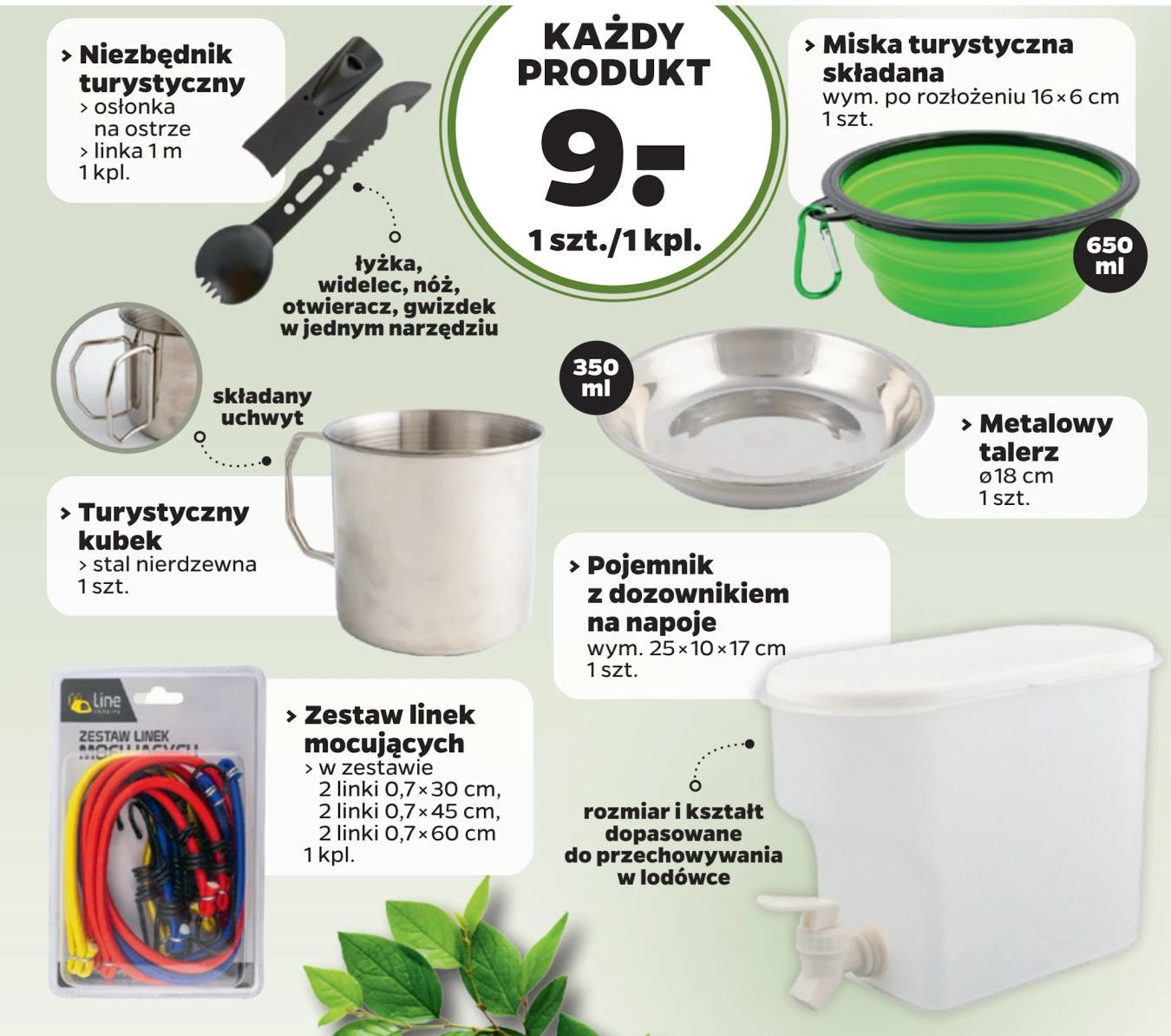 Miska turystyczna składana 650 ml promocja