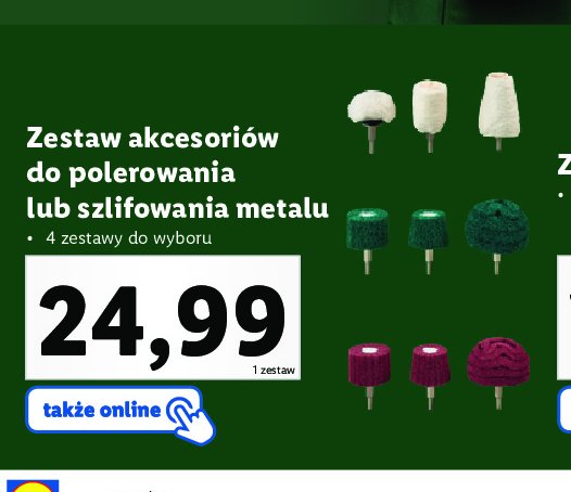 Zestaw akcesori贸w do szlifowania metalu promocja