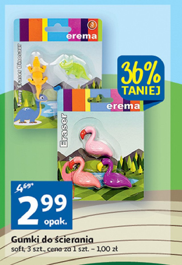 Gumka dinozaur Erema promocja