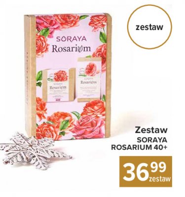 Zestaw w pudełku rosarium krem różany 40+ 50 ml + krem różany pod oczy 15 ml Soraya zestaw promocja