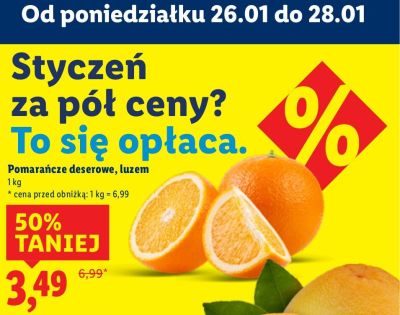 Pomarańcze deserowe, luzem promocja w Lidl