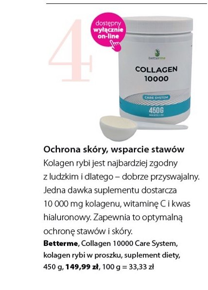 Collagen 10000 care system Betterme promocja