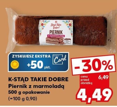 Piernik z marmoladą 500 g promocja w Kaufland