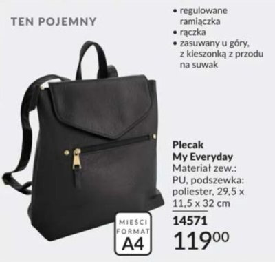Plecak My Everyday 29,5 x 11,5 x 32 cm promocja w AVON