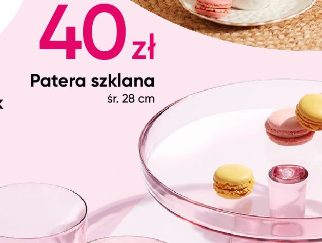 Patera szklana 28 cm promocja w Pepco