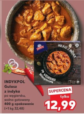 Gulasz z indyka po węgiersku wolno gotowany  promocja w Kaufland