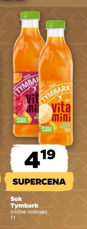 Sok banan-marchew-jabłko Tymbark vitamini promocja