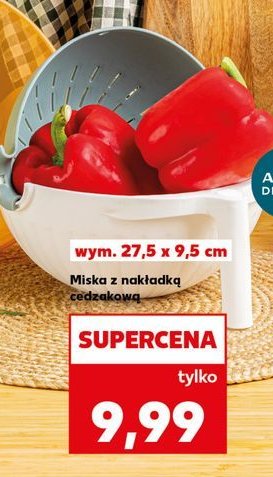 Miska z nakładką cedzakową promocja w Kaufland