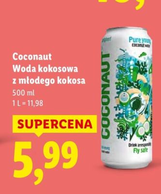 Woda kokosowa z młodego kokosa promocja w Lidl