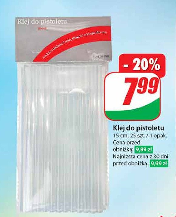 Klej do pistoletu 15 cm promocja