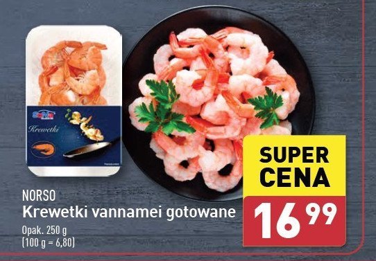 Krewetki gotowane Norso promocja