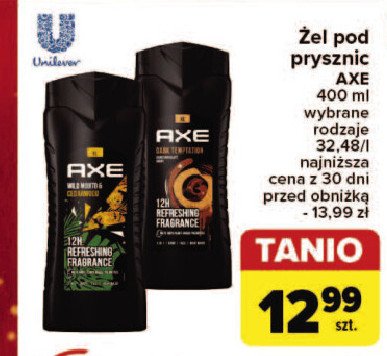 Żel pdo prysznic Axe wild green moijto & cedarwood promocja