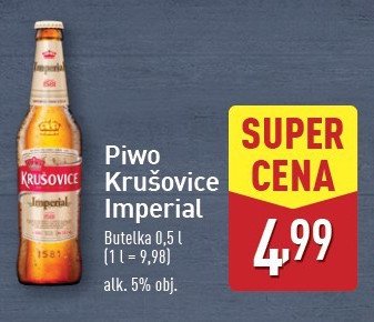 Piwo Krusovice imperial promocja w Aldi