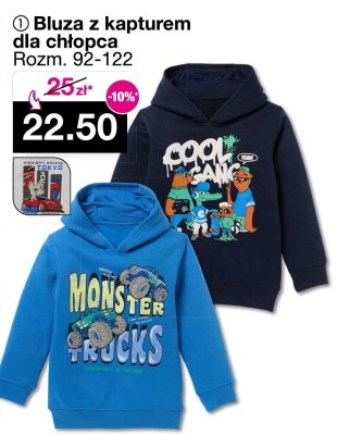 Bluza z kapturem dla chłopca promocja w Woolworth