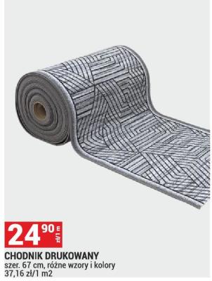 CHODNIK DRUKOWANY szer. 67 cm, różne wzory i kolory promocja w Merkury Market