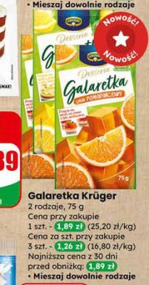 Galaretka pomarańczowa promocja w Dino