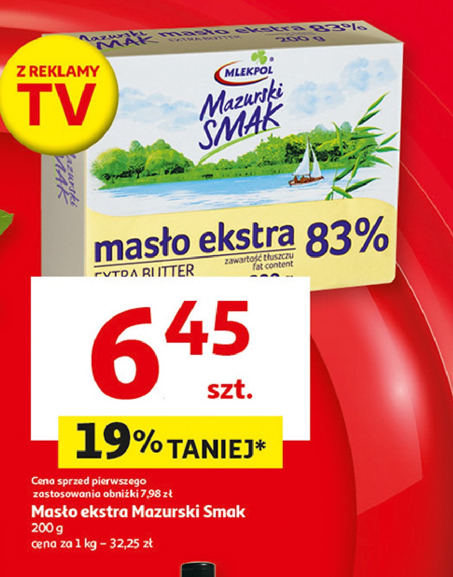 Masło ekstra Mlekpol mazurski smak promocja