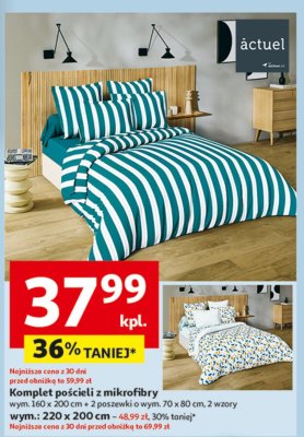Komplet pościeli z mikrofibry promocja w Auchan