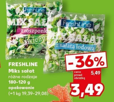 Mix sałat, różne rodzaje promocja w Kaufland