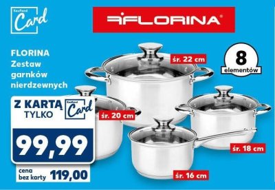 Zestaw garnków nierdzewnych  promocja w Kaufland