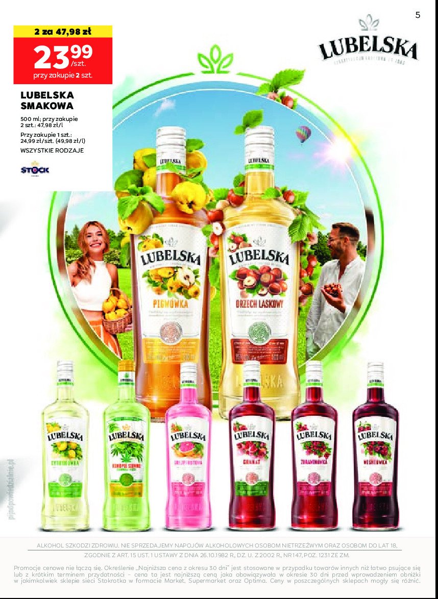 Wódka LUBELSKA ŻURAWINÓWKA promocja