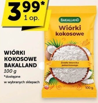 Wiórki kokosowe Bakalland promocja w Groszek