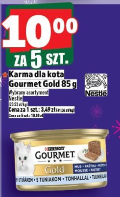 Karma dla kota Gourmet Gold 85 g promocja w TOPAZ