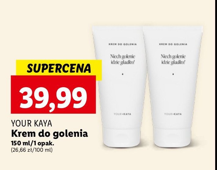 Krem do golenia Your kaya promocja