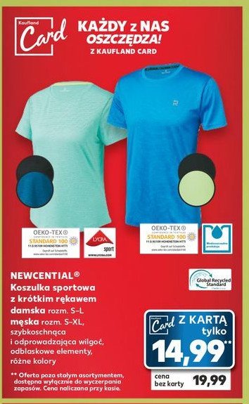 Koszulka sportowa męska s-xl Newcential promocja