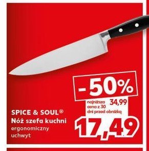 Nóż szefa kuchni 33 cm Spice&soul promocja w Kaufland