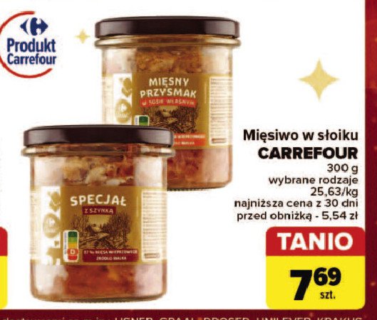 Specjał z szynką Carrefour promocja