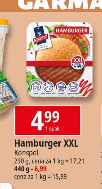 Hamburger xxl Konspol promocja