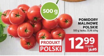 Pomidory malinowe polskie promocja w Stokrotka