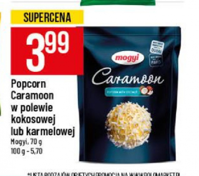 Popcorn w polewie kokosowej Mogyi caramoon promocja