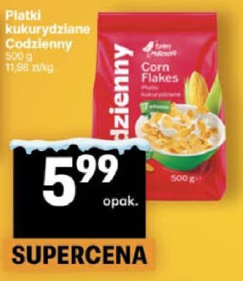 Płatki kukurydziane Codzienny promocja w Delikatesy Centrum