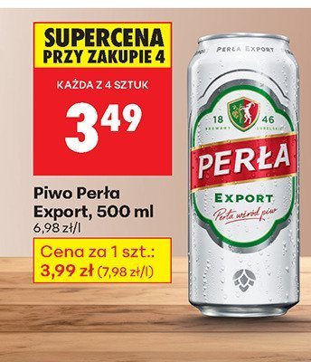 Piwo Perła, 500 ml promocja w Biedronka